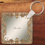 Goud  Lijsten Sleutelhanger (Achterkant)