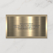 Goud Logo | Metaal Visitekaartje (Achterkant)