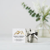 Goud Logo | Visitekaartje Keys (Staand voorkant)