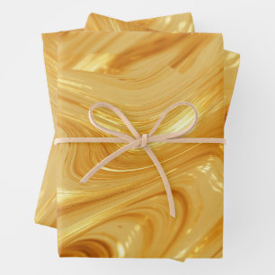 Goud-look, goud-glans, inpakpapier vel