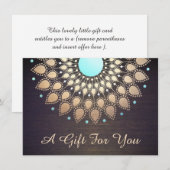 Goud Lotus massage Therapist Cadeaubon (Voorkant / Achterkant)