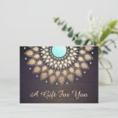 Goud Lotus massage Therapist Cadeaubon (Staand voorkant)