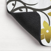 Goud Lovevogels Aangepaste Muismat (Hoek)