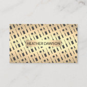 Goud Lux / Gespikkeld (make-up) Visitekaartje (Voorkant)