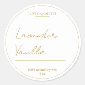 Goud & Lux Geurkaars Rond label (Voorkant)