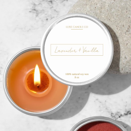 Goud & Lux Geurkaars Rond label