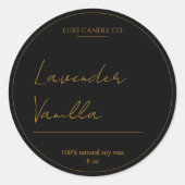Goud & Lux Geurkaars Rond label (Voorkant)