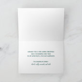 Goud Luxe Retro Script Prettig Kerstfeest Feestdagen Kaart (Binnen)