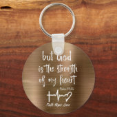 Goud maar God geeft bijbelse versie Sleutelhanger (Voorkant)