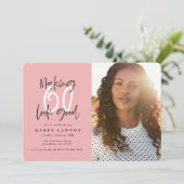 Goud maken 60 ziet er goed uit op uitnodiging om f (Staand voorkant)