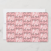 Goud maken 60 ziet er goed uit op uitnodiging om f (Achterkant)