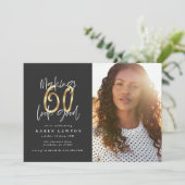 Goud maken 60 ziet er goed uit op uitnodiging om f (Staand voorkant)