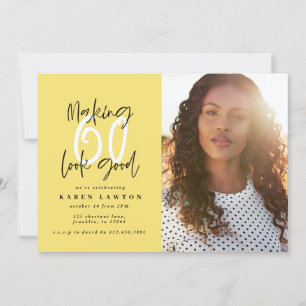 Goud maken 60 ziet er goed uit op uitnodiging om f