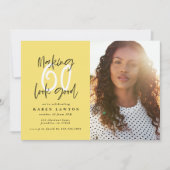 Goud maken 60 ziet er goed uit op uitnodiging om f (Voorkant)