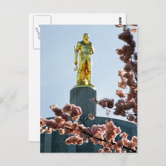 Goud Man Briefkaart (Voorkant / Achterkant)