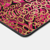 Goud Mandala Art Zen Girly Helder Levendig Heet Ro Bureaumat (Hoek)