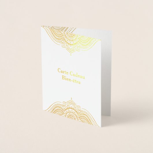 Goud  mandala folie kaarten (Voorkant)