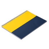 Goud & Marine Blauw CUSTOM Notitieboek (Linkerzijde)