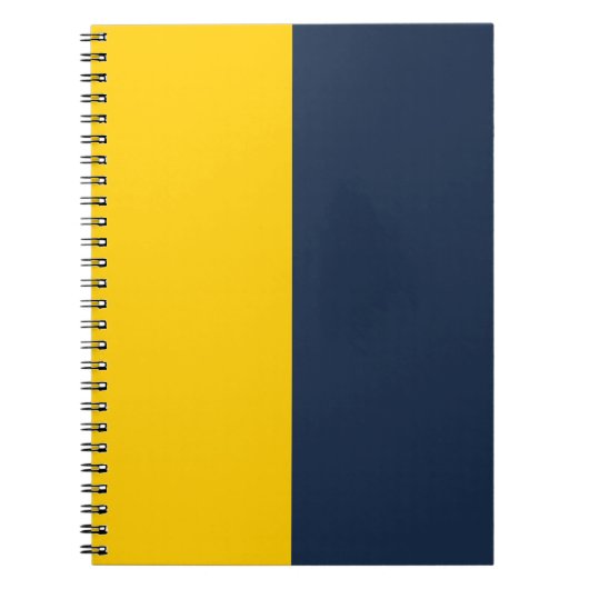 Goud & Marine Blauw CUSTOM Notitieboek (Voorkant)