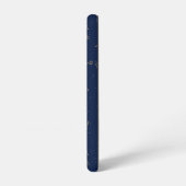 Goud & Marine Blauw Zodiac Constellations Monogram Samsung Galaxy Hoesje (Linkerkant)