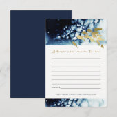 GOUD MARINE ONDERWATER ZEEVIS ADVIES BABY SHOWER INFORMATIEKAARTJE (Voorkant / Achterkant)