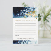 GOUD MARINE ONDERWATER ZEEVIS ADVIES BABY SHOWER INFORMATIEKAARTJE (Staand voorkant)