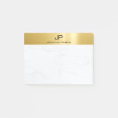 Goud Marmer Elegant Eenvoudig Modern Ontwerp Duide Post-it® Notes (Voorkant)
