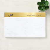 Goud Marmer Elegant Minimalistische Sjabloon Moder Post-it® Notes (Kantoor)