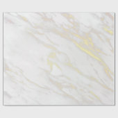 Goud Marmer Elegant Wrapping Papier (Vlak)