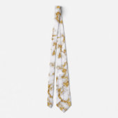Goud marmer Foil Textuur Stropdas (Achterkant)