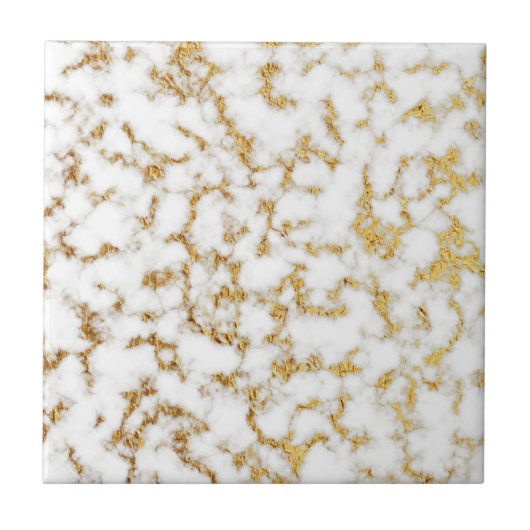 Goud marmer Foil Textuur Tegeltje (Voorkant)