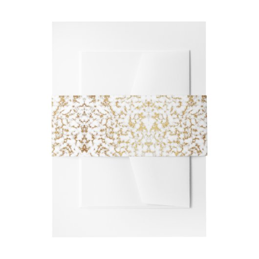 Goud marmer Foil Textuur Uitnodigingen Wikkel (Voorkant Voorbeeld)