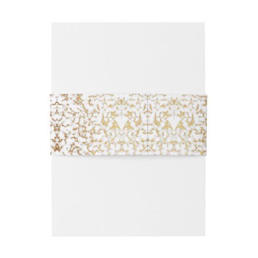 Goud marmer Foil Textuur Uitnodigingen Wikkel (Achterkant Voorbeeld)