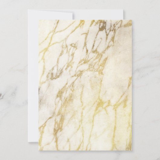 Goud marmer geometrische kalligrafie Quinceañera Kaart (Achterkant)