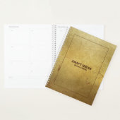 Goud marmer glitter accent planner (Display)