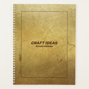 Goud marmer glitter accent planner
