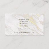 Goud Marmer | Loyaliteit Kaart Klantenkaartje (Achterkant)