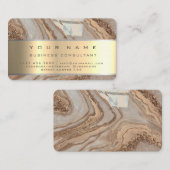 Goud Marmer Professionele Zakelijke Consultant Visitekaartje (Voorkant / Achterkant)
