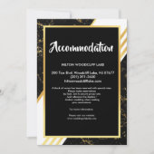 Goud marmer strepen, typografisch, behuizing kaart (Voorkant)