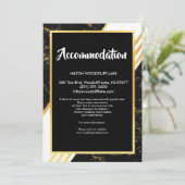 Goud marmer strepen, typografisch, behuizing kaart (Staand voorkant)