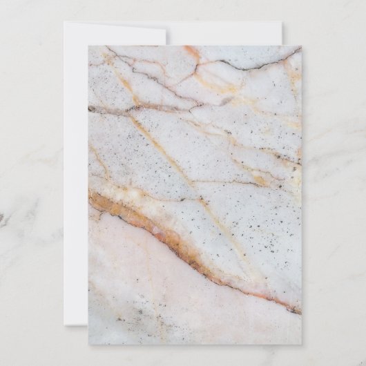 Goud marmer We zijn bezig met gouden hartenkalligr Kaart (Achterkant)