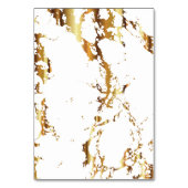 Goud Marmer, Zwart en Wit - Place Cards Kaart (Achterkant)