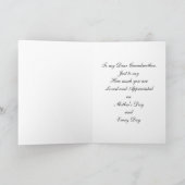 Goud Marmeren Bloemboeket Grootmoeder Moederdag Feestdagen Kaart (Binnen)