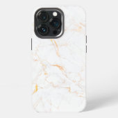 Goud marmeren patroon getextureerd iPhone hoesje (Achterkant)