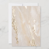 Goud Marmol vrijgezellenfeest Kaart (Achterkant)