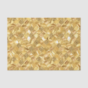 Goud Marokkaans Quatrefoil Patroon Tissuepapier