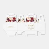 Goud Marsala Boho Herfst Verloving Feest Bedankdoosjes (Uitgevouwen)