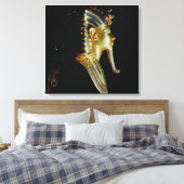 Goud masker van Tutankhamun Canvas Afdruk (Insitu (Slaapkamer))