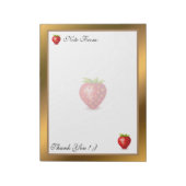 Goud Matig fruit Voeg Jouw tekst toe Notitieblok (Linkerzijde)