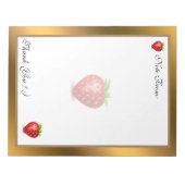 Goud Matig fruit Voeg Jouw tekst toe Notitieblok (Voorkant)